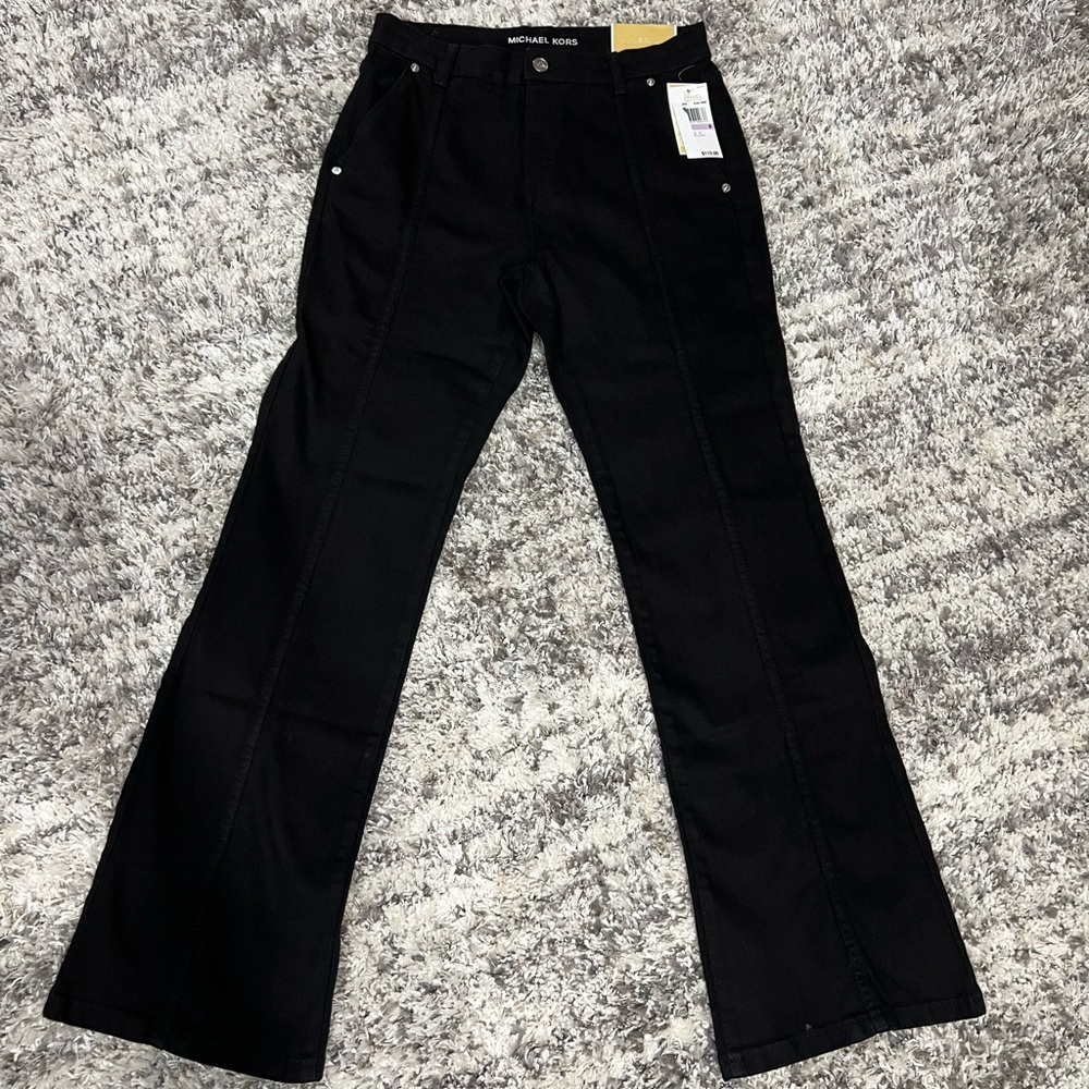Michael Kors Women’s Black Selma High Rise Bootcut Jeans
